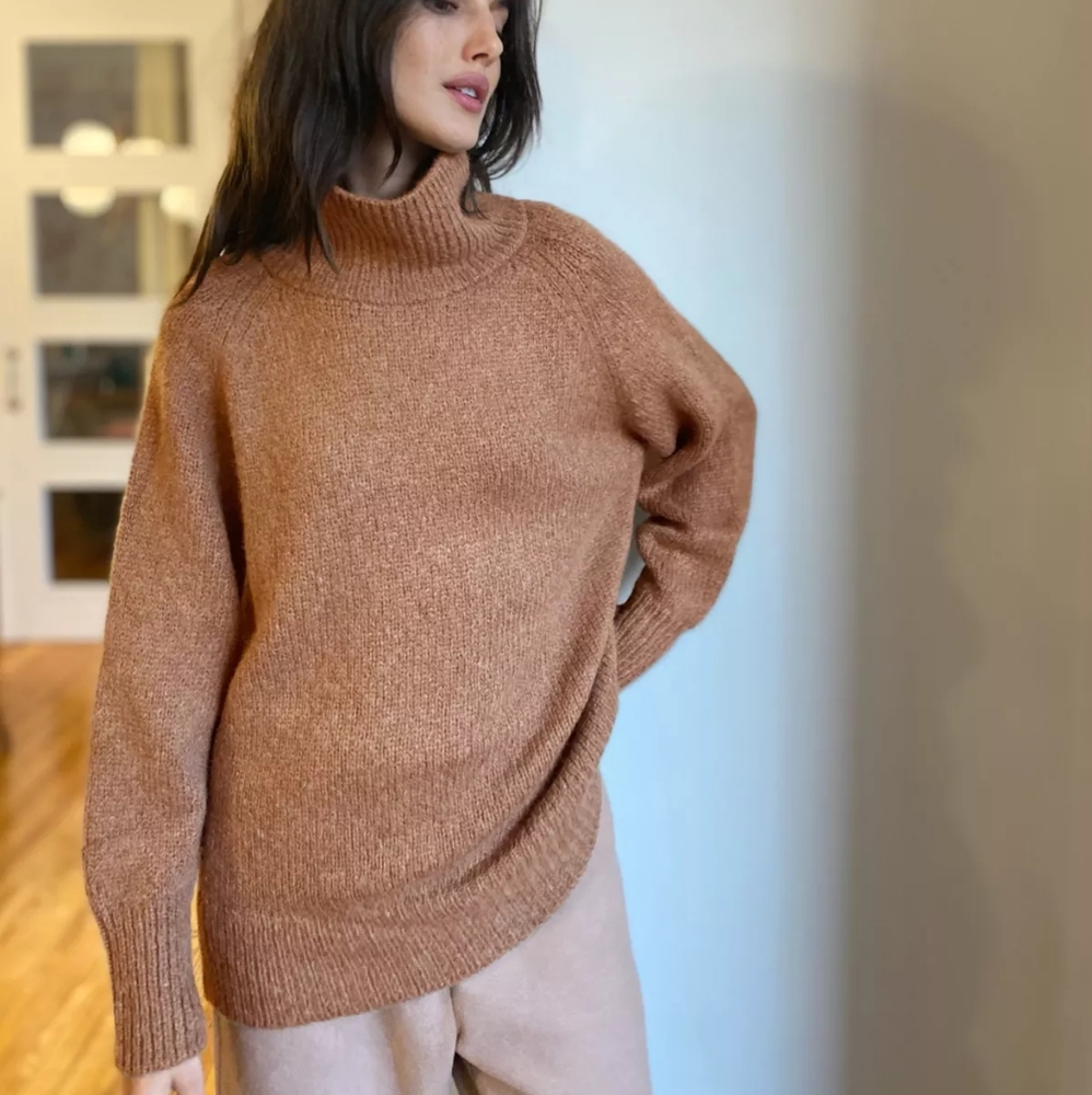 The Group by Babaton Day Off Turtleneck in Constant Camel